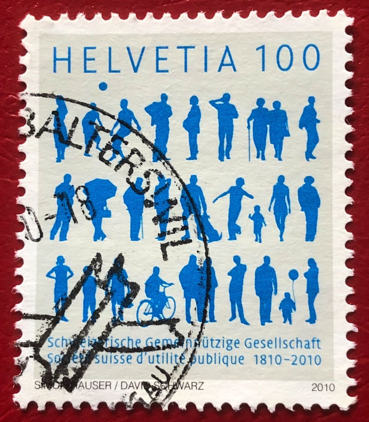 Tutti i francobolli: Nr.1354 mit Stempel 200 j.Schw.Gemeinn.Gesellschaft 2010    – Usato da Aarau venduto da Billa007