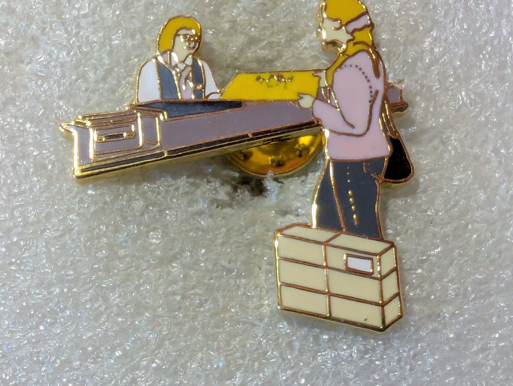 Placchette & Badge: Ansteckpin 181: Deutsche Post Postschalter – Usato da Oppligen venduto da Pin-Fall-Shop