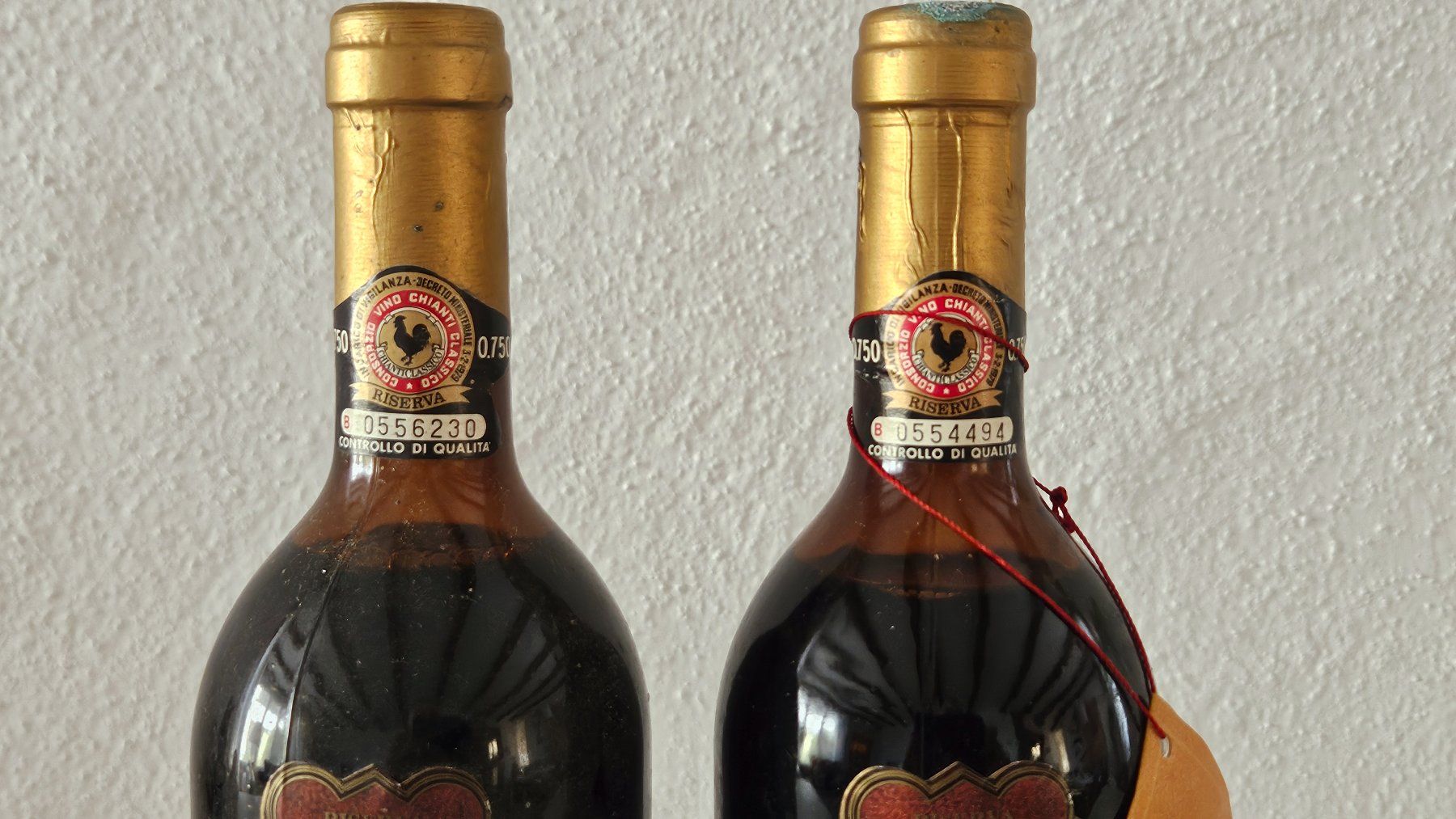 Wein: 2 Fl. 1968 Chianti Classico Castelgreve Riserva Numerata – Gebraucht aus Birmenstorf AG von Airea 1