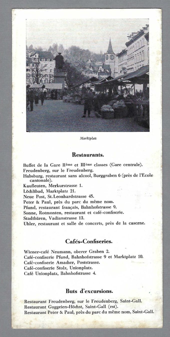 Documenti: ST. GALLEN DEPLIANT  (40 cm) – Usato da Pura venduto da ulisse1957 1