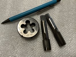 M16 x 1.5 LINKS Gewindebohrer & Schneideisen Feingewinde HSS
