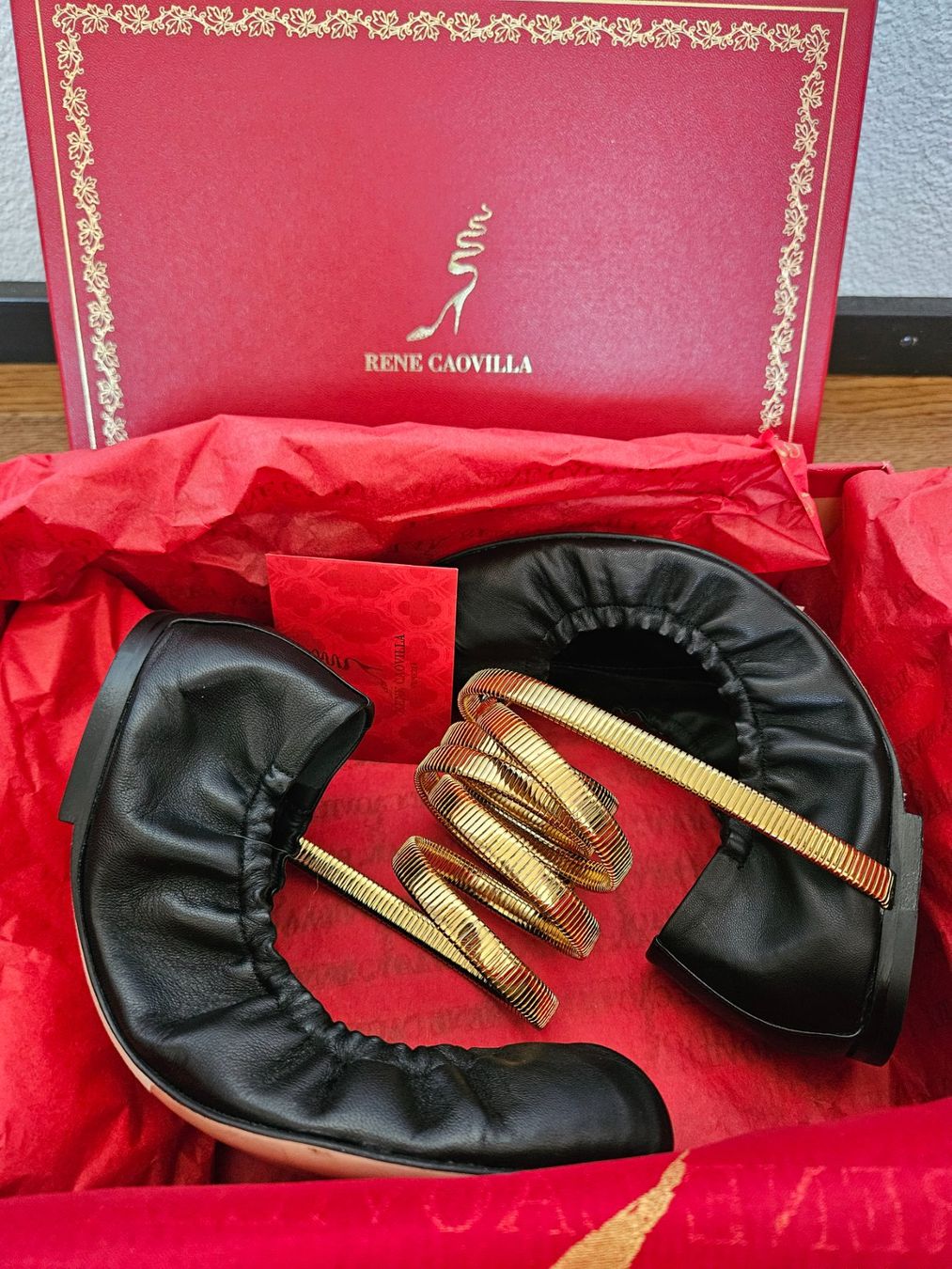 René Caovilla Damenschuhe: Schuhe Rene Caovilla, Leder, neu, schwarz – Neu und originalverpackt aus Zuchwil von ger_ws6t