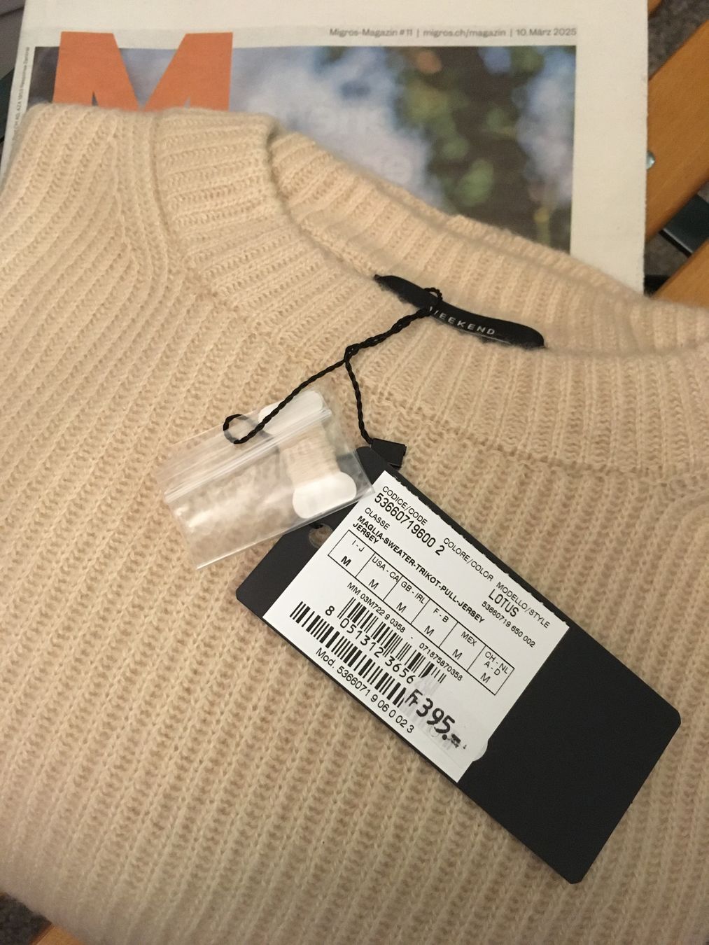 Max Mara Maglioni & Felpe: Max Mara Weekend LA Strick Pullover Lotus beige Gr M neu – Nuovo e nell'imballaggio originale da Zürich venduto da rar_b2y9 3