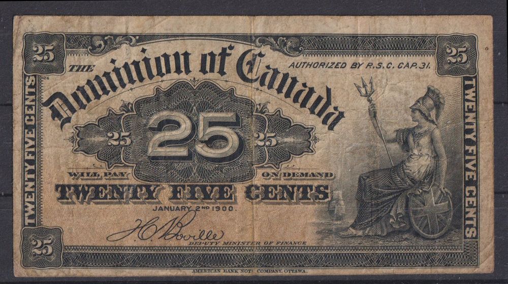 25 Cents Banknote CANADA 1900 (Gebraucht) in Eschlikon TG für CHF 10 ...