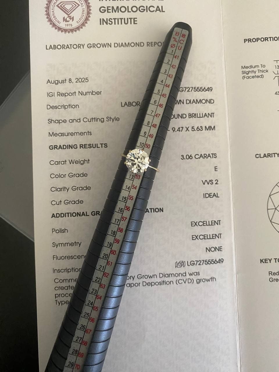 Ringe: Diamant Ring 3.06 Karat – Neu (gemäss Beschreibung) aus Gersau von vio_5cqy 6