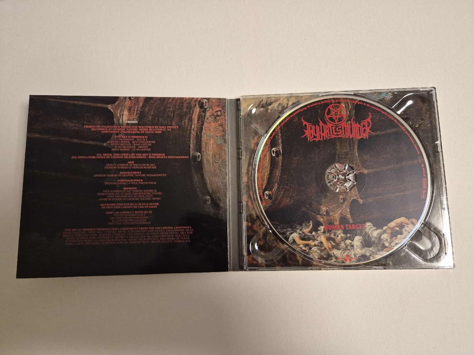 CD: Thy Art Is Murder - Human Target - CD – Nuovo (secondo la descrizione) da Uster venduto da newwave0 2