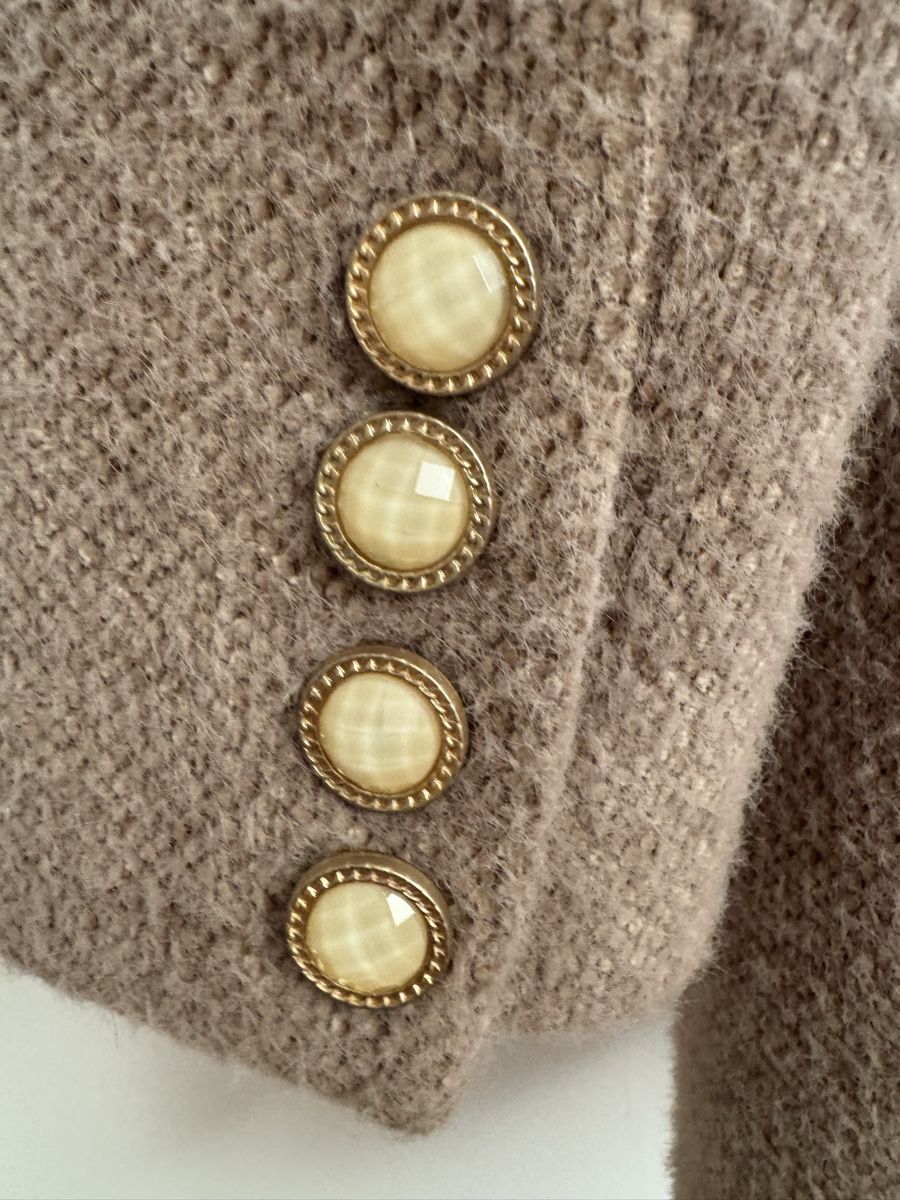 Sandro Mäntel: Sandro Paris Wool Blend Coat Beige Double Breasted Size S – Gebraucht aus Versoix von Bazanchiklovalova 3