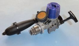 Nitro-Motor 2.5 ccm mit Reso, Seilzugstarter und 2-Gang