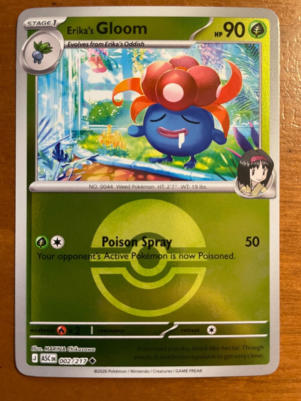 Pokémon Carte collezionabili: Pokemon Erika's Gloom Reverse (Versand gratis) – Nuovo (secondo la descrizione) da Chur venduto da Angerson