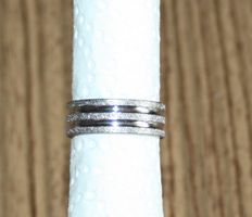 Fingerring Stahl silber Ø 18mm NEU (23)