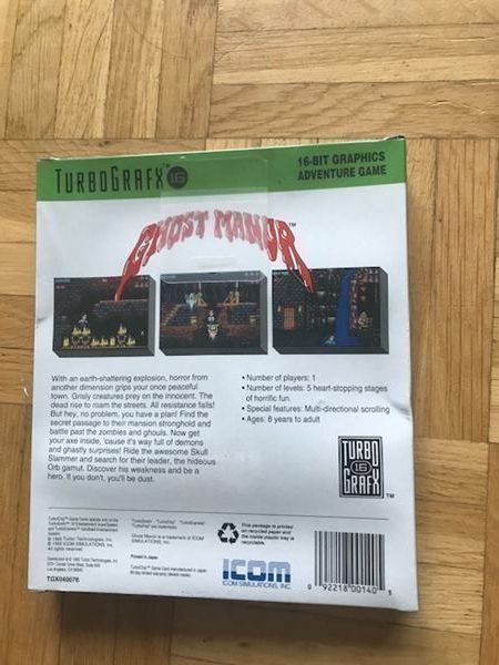 Giochi: Ghost Manor Factory Sealed TurboGrafx – Nuovo e nell'imballaggio originale da Steinach venduto da Gamecet 1