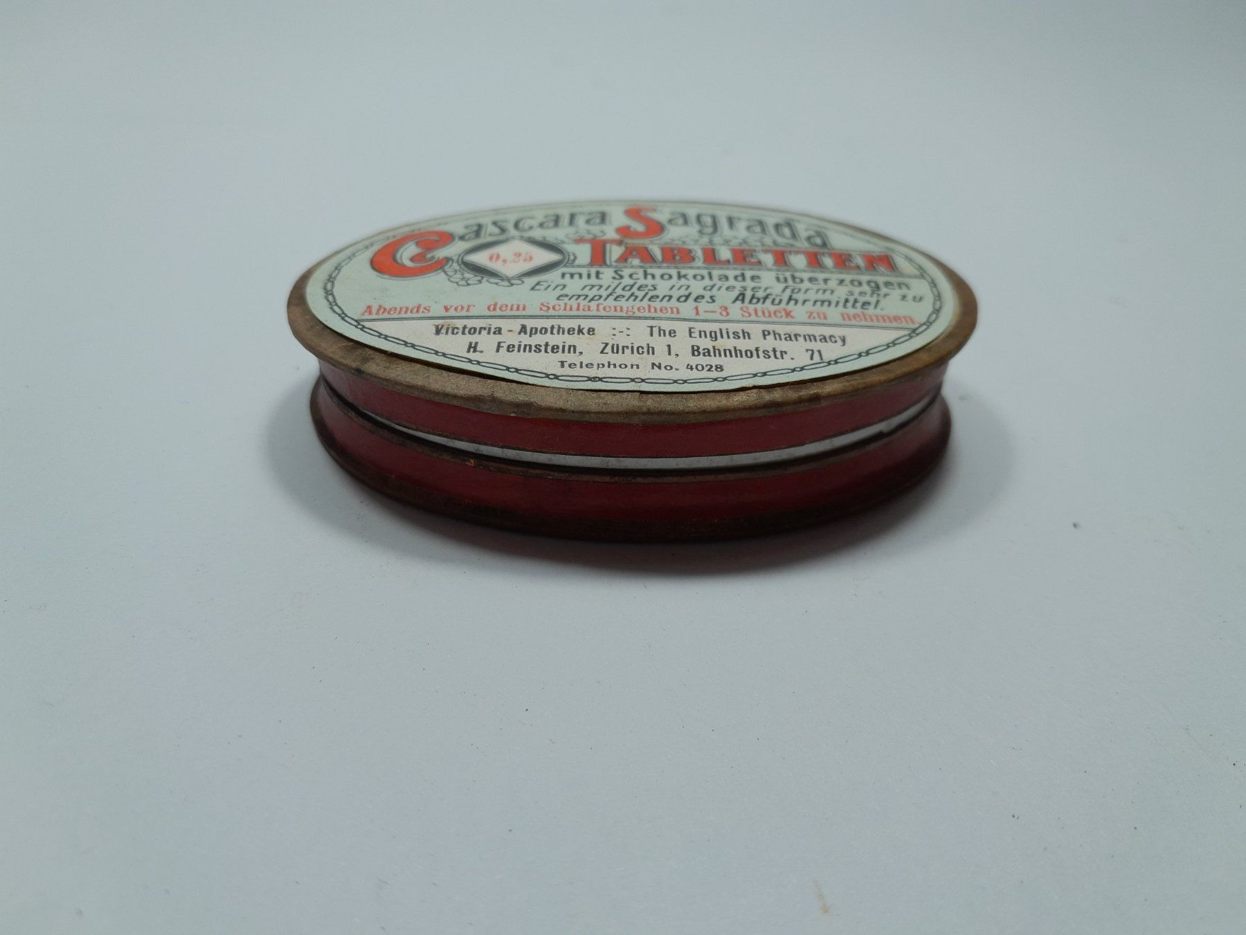 Barattoli: Vintage Kartonbox - Dose - Cascara Sagrada Tabletten – Usato da Männedorf venduto da Bel-view 1