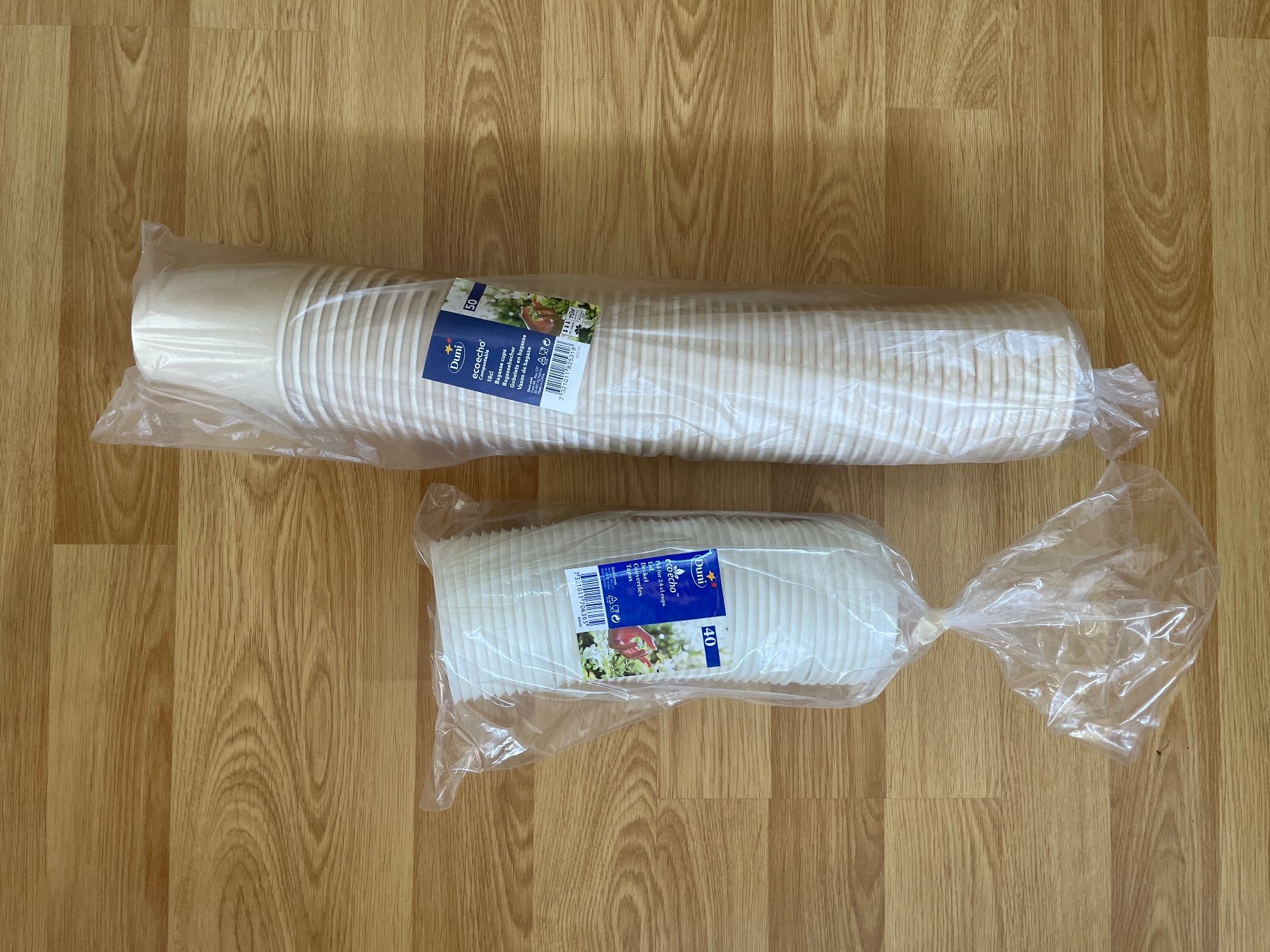 Contenitori & Simili: 200 Stk Kompostierbare Einwegbecher & Deckel aus Bagasse – Nuovo e nell'imballaggio originale da Murten venduto da kel_6w8s