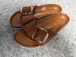 Birkenstock Madrid Big Buckle Cognac Gr. 39