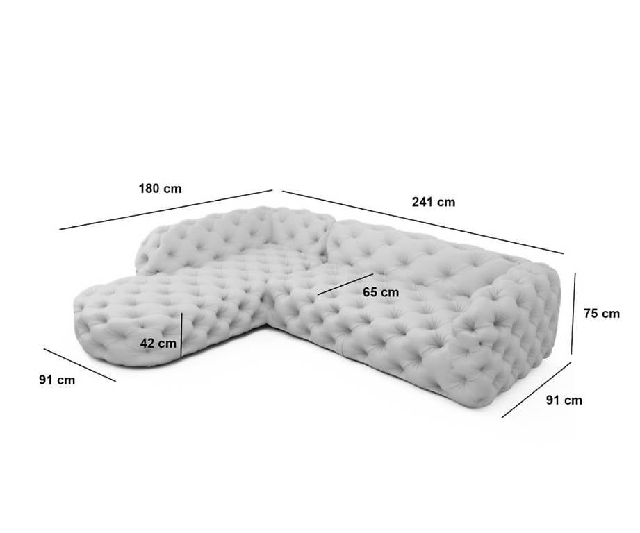 Sofas: Ecksofa Honey L-Form Samt grün Liegeteil rechts neuwertig – D'occasion à Basel par Roswitha84 3