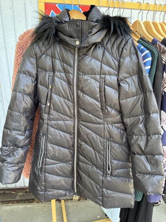 Marc New York Puffer Coat with Fur Hood Size M
