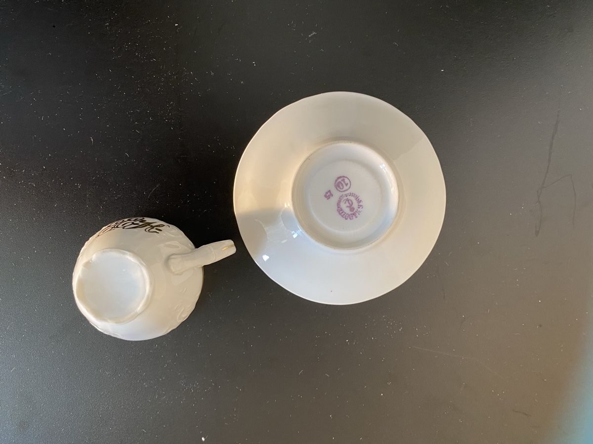 Tassen: 5 Mocca Tassen mit Unterteller, Vintage, 5 Stk. – Gebraucht aus Flawil von sonnengeist 4