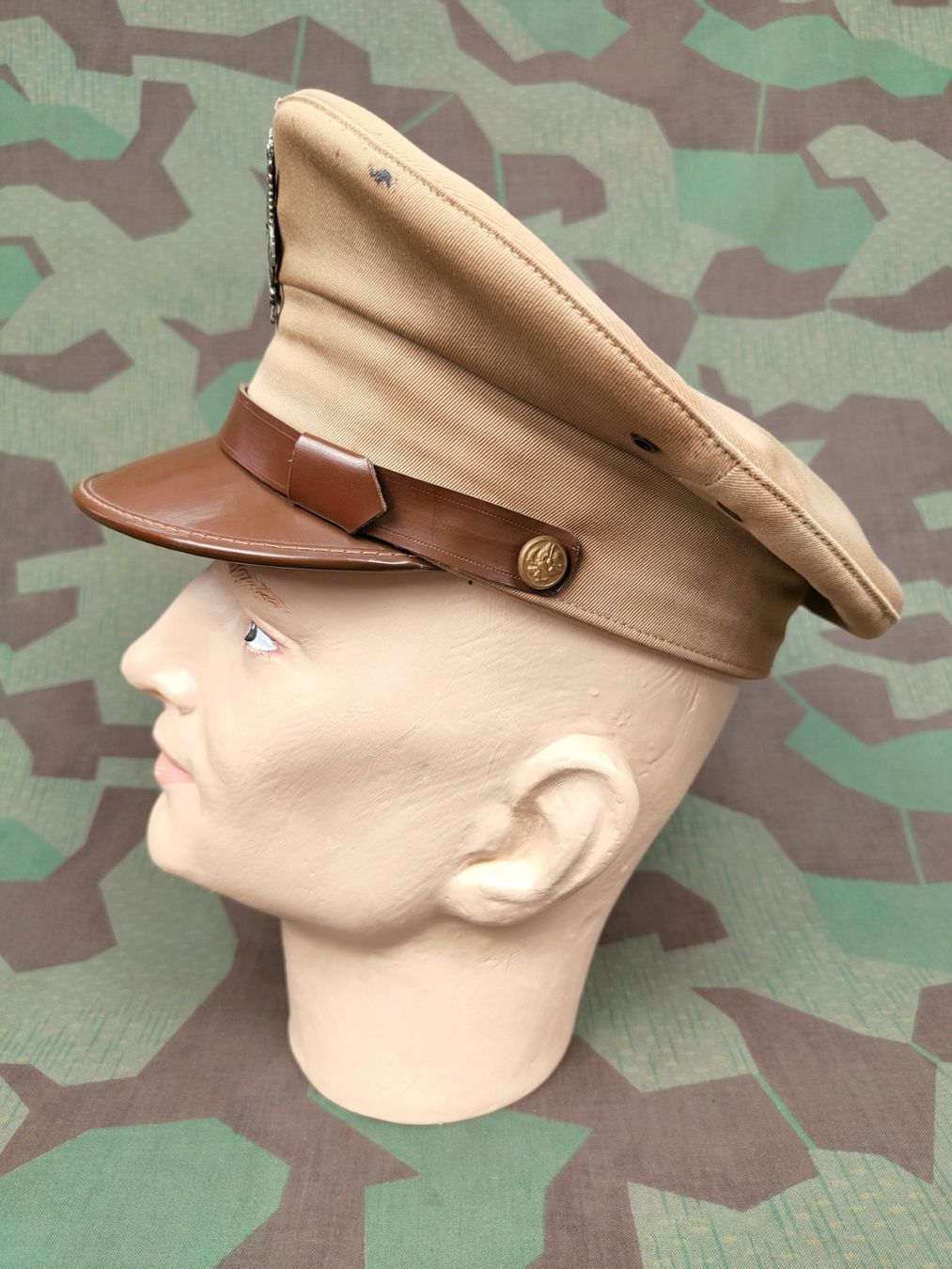 US Army Uniformi: Schirmmütze US Army, braun – Usato da Bauma venduto da SwissMilitaria 3