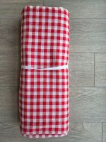 Stoff ca. 16 m auf Rolle, Vichy-Karo Rot-Weiss, 120 cm