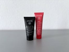 NEU Apivita Reinigungsgel & Gesichtscreme SPF50 Kosmetik