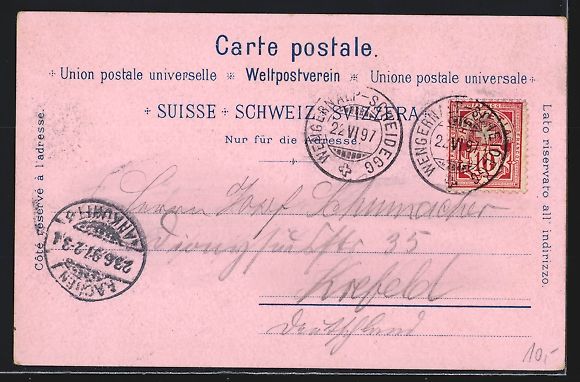Ansichtskarten: Litho Wengernalp, Kleine Scheidegg mit B – Gebraucht aus Berlin von bartko-reher 1