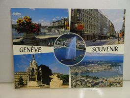 Ansichtskarte Genève Souvenir Schweiz Vintage Postkarte
