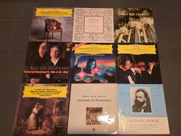 9 Klassik-LPs – Beethoven, Mozart, Dvořák, Brahms, Tschaikow