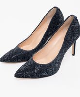 Guess Glitzer-Pumps, Schwarz, Gr. 40, komplett neu!