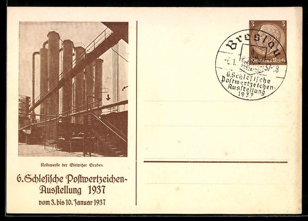 Entiers postaux: Breslau, 6. Schlesische Postwertzeichen- – D'occasion à Berlin par bartko-reher