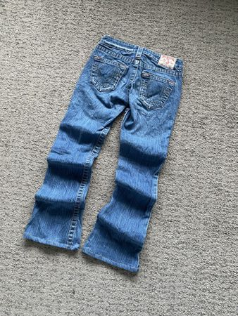True Religion Jeans Bootcut, taille 25, parfait pour l'été!