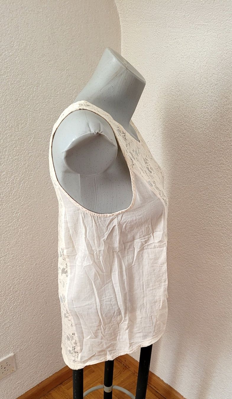Pieces Tops: Herziges Top ca. Gr. S von Pieces mit Spitze – Gebraucht aus Füllinsdorf von Sunnebliemli7 6