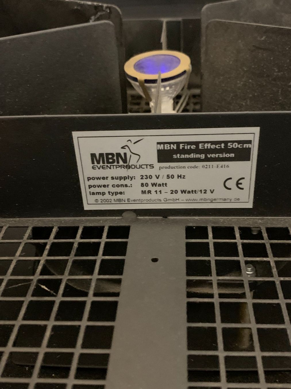 Bracieri: MBN Feuer Effekt Gerät (s176) – Usato da Däniken SO venduto da Profog1 8