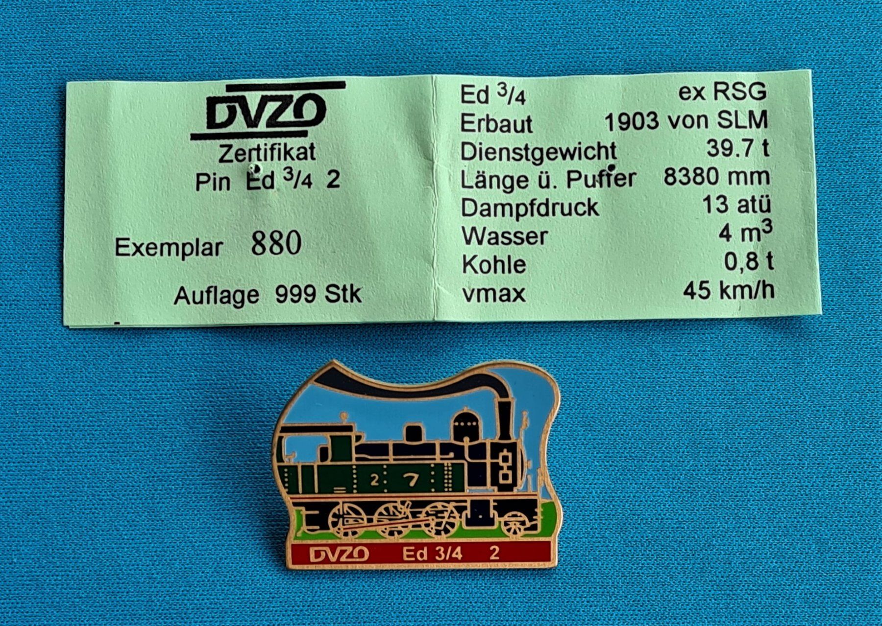 Plaketten & Abzeichen: Pin Limitiertes Exemplar – Neu und originalverpackt aus Saland von V-Tour