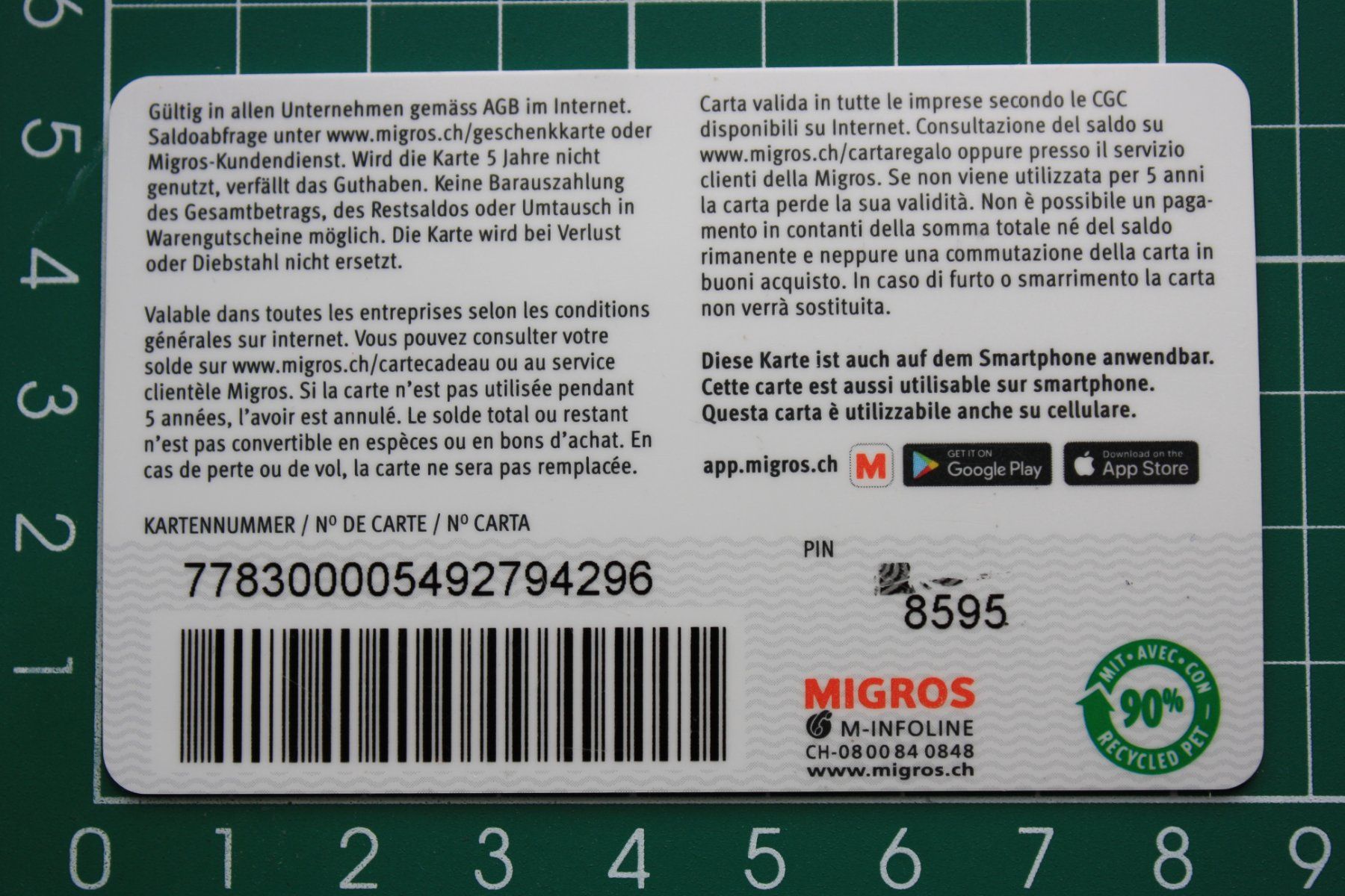Cartoline: geschenkkarte – Usato da Laupen BE venduto da Gufi57 1