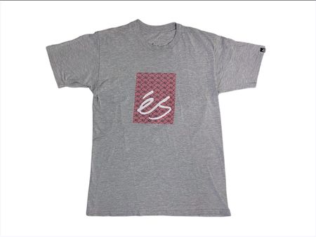 Vintage éS Main Block T-Shirt Grau Grösse M, Herren - Used