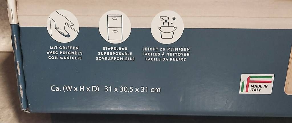Scaffali: Box für Regal mit Deckel – Usato da Amriswil venduto da RmT 1