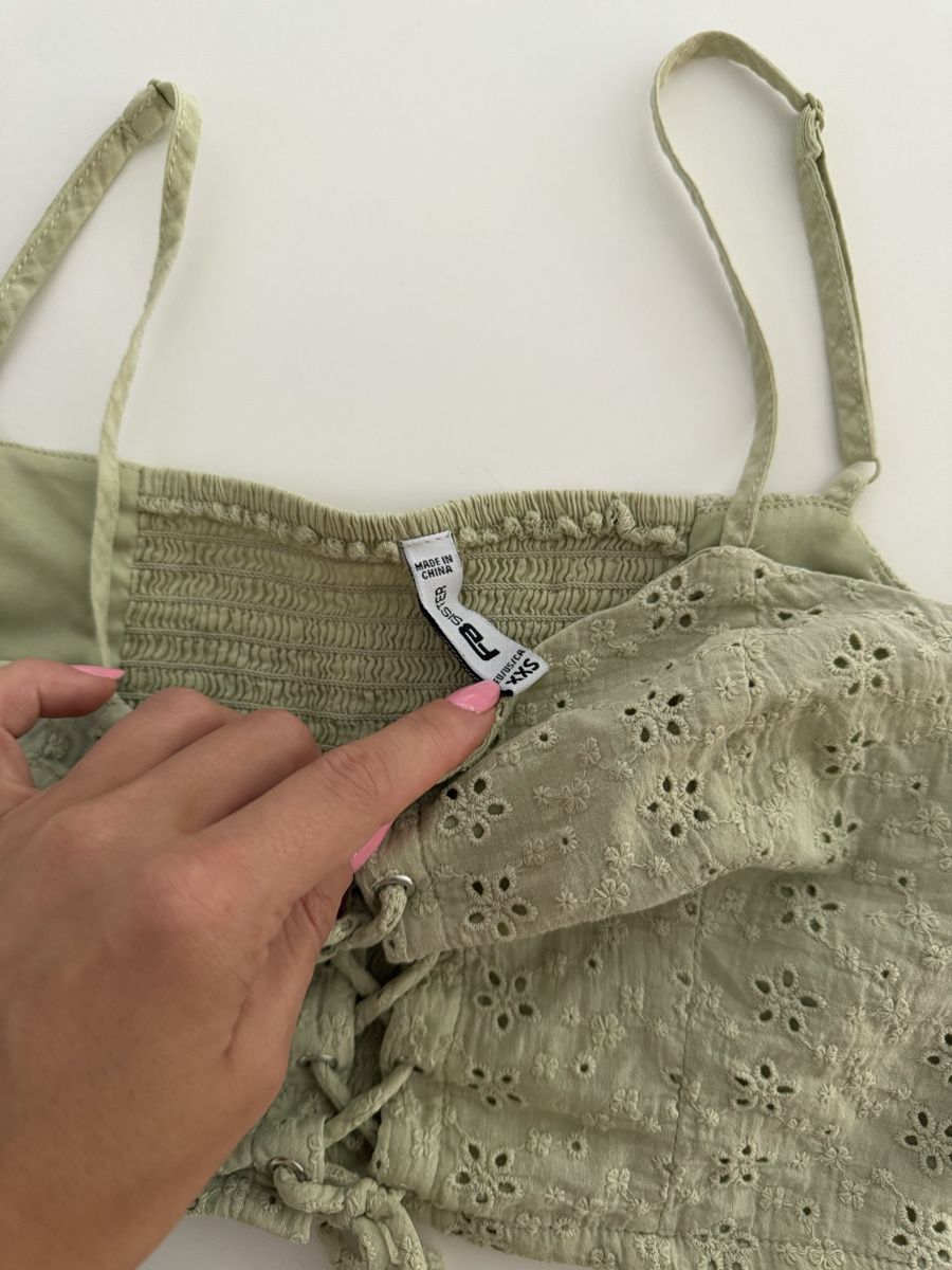 Top: Crop Top Damen hellgrün Grösse XXS – Nuovo (secondo la descrizione) da Gränichen venduto da Domsiiiii 2