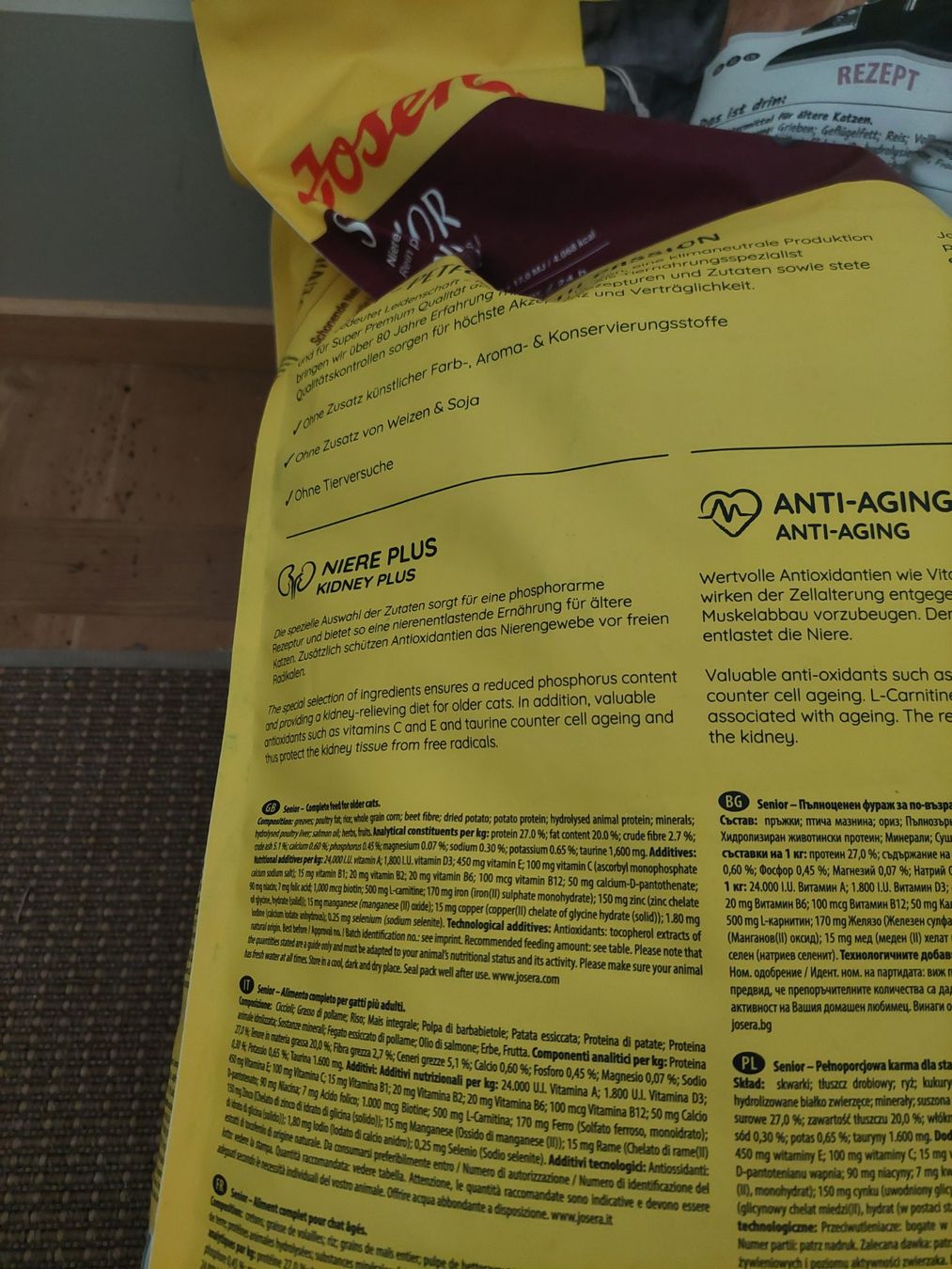 Mangimi: Josera Senior Tockenfutter 10kg Sack – Nuovo e nell'imballaggio originale da Beckenried venduto da Havacola 6