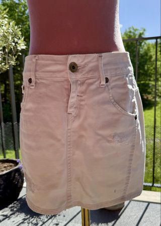 Weisser G-Star Jeansrock 27/XS