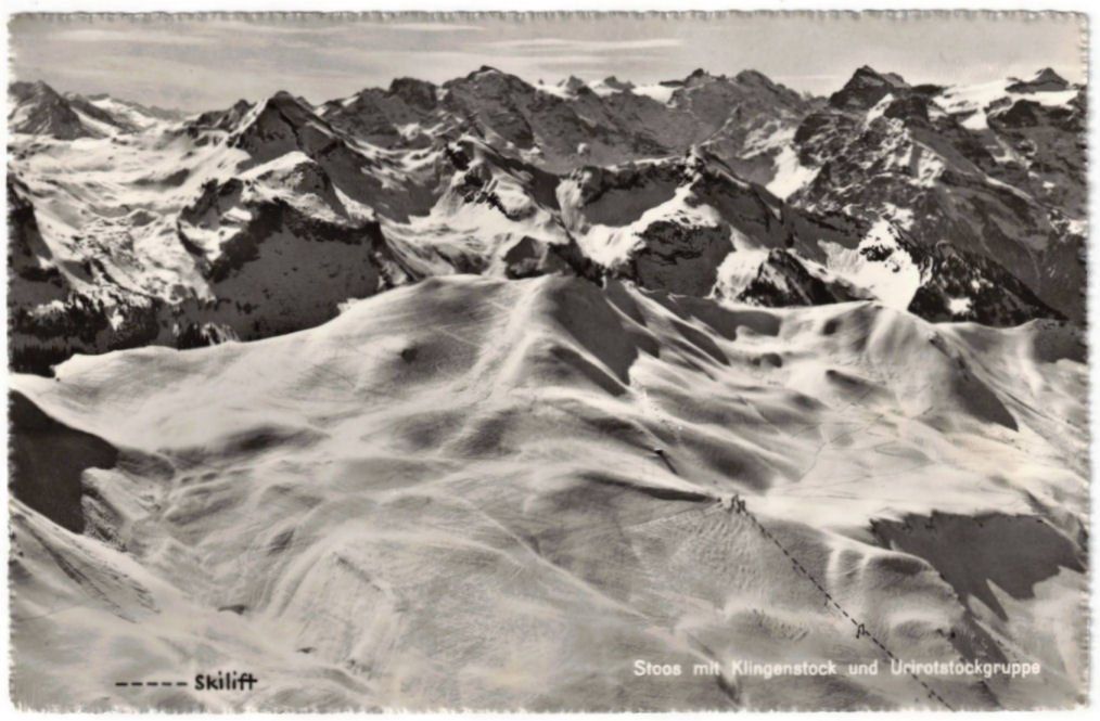 Cartoline postali: Stoos - Skilift Klingenstock – Usato da Binningen venduto da Mountainrider