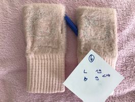 Hello Kitty Fingerlose Handschuhe rosa neu 19 cm