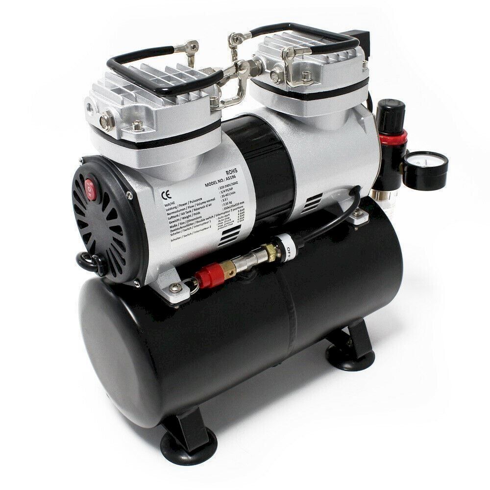 Kompressoren: WilTec 34209 Airbrush Kompressor AS196 – Neu und originalverpackt aus Bottighofen von zaap 2
