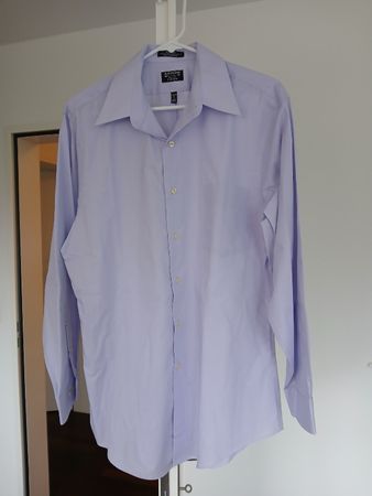 Arrow Fitted Dress Shirt - Lilac - Size L - Wrinkle Free