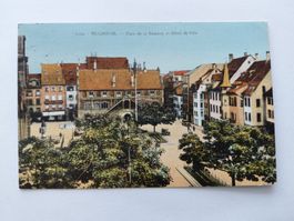 Ansichtskarte Mulhouse Place de la Réunion gelaufen 1947