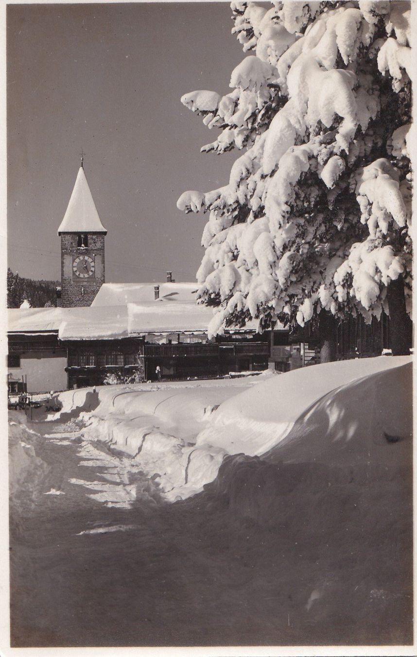 Cartoline postali: Klosters Teilansicht im Winter – Usato da Olten venduto da clotaldi