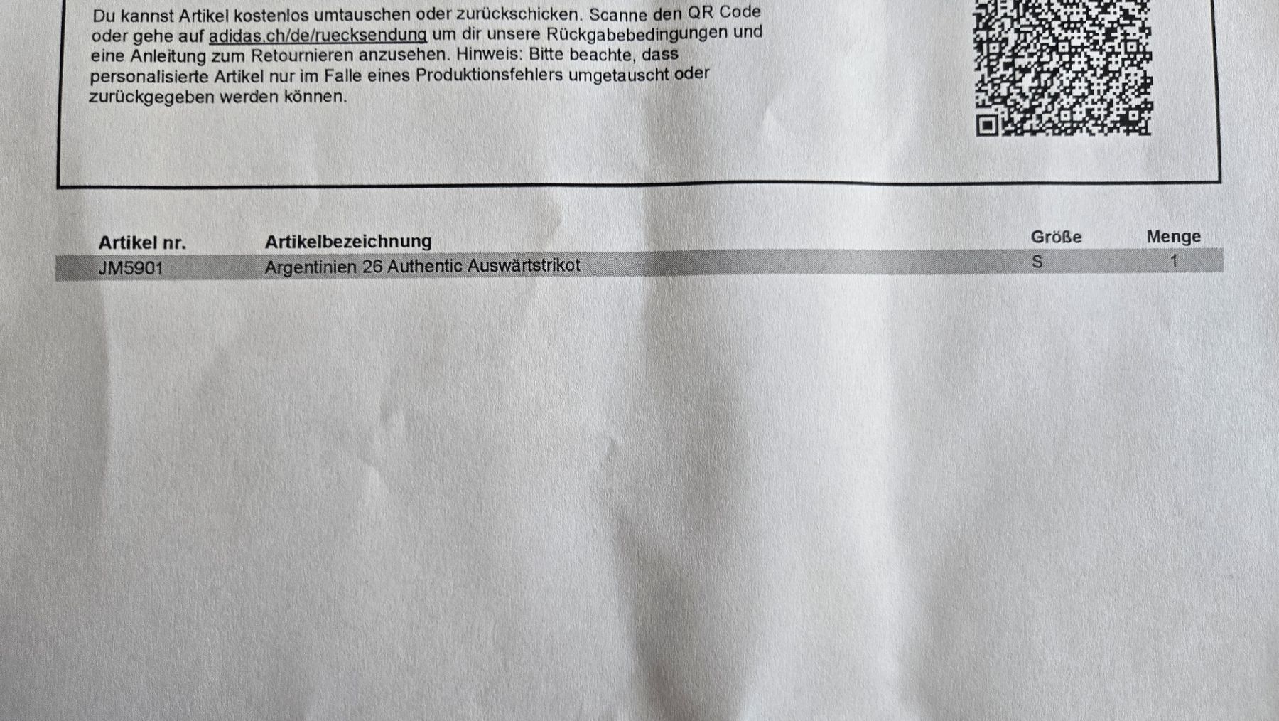 Adidas Canottiere & Pantaloni: Argentinien Authentic Auswärts Trikot – Nuovo e nell'imballaggio originale da Scheuren venduto da Amandax5 4