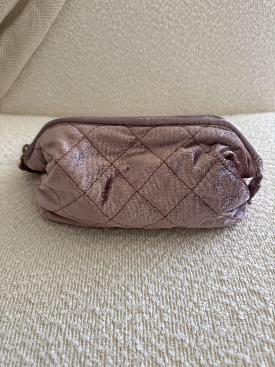 Custodie per cosmetici: Samt Necessaire Kosmetiktasche Rosa mit Quaste – Usato da Frauenfeld venduto da reb_sy9k 3