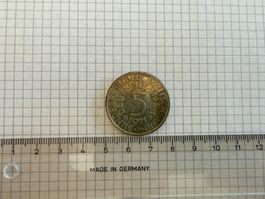 Silbermünze Deutschland 5 D-Mark 1971