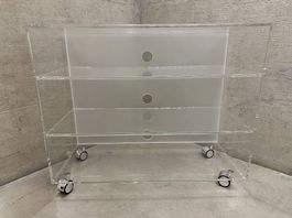 Media cart plexiglass vintage 🤍 Rollmöbel TV Plexiglas