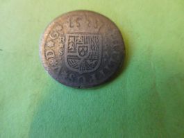 Spanien 1734, Silbermünze 20 mm